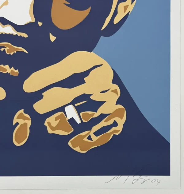 Shepard Fairey (Obey) - Sérigraphie " Slick Rick  Blue – Image 3