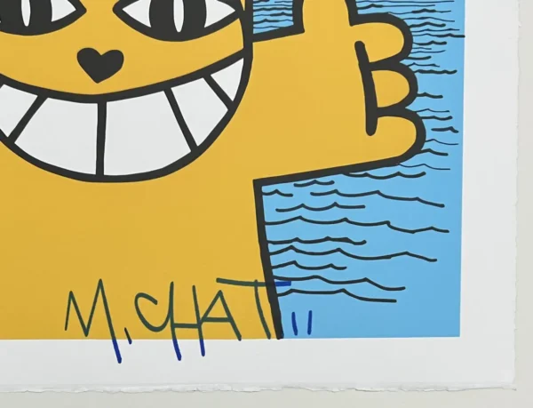 Mr Chat Estampes pigmentaire le port de la ville de Collioure – Image 3