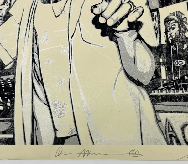 Shepard Fairey (Obey) - Sérigraphie "Scratch on the wire" – Image 4