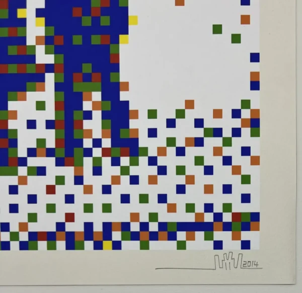 Space Invader Sérigraphie La Souris Déglinguée – Image 3