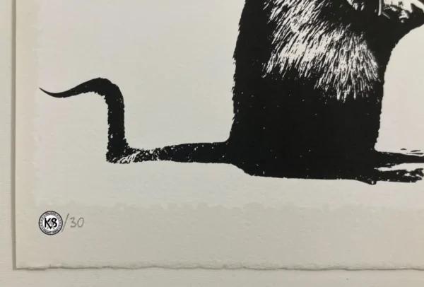 Blek le rat sérigraphie "The Warrior" Red Special Edition – Image 3